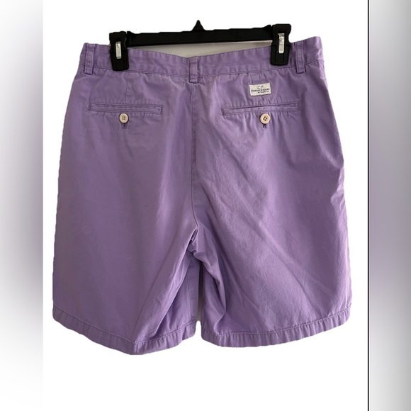 Vineyard Vines Men's Club Shorts Size 32 Purple 100% Cotton  Twill  9" inseam - Picture 2 of 5